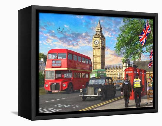 Parliament Square-Dominic Davison-Framed Stretched Canvas