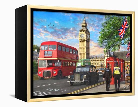 Parliament Square-Dominic Davison-Framed Stretched Canvas