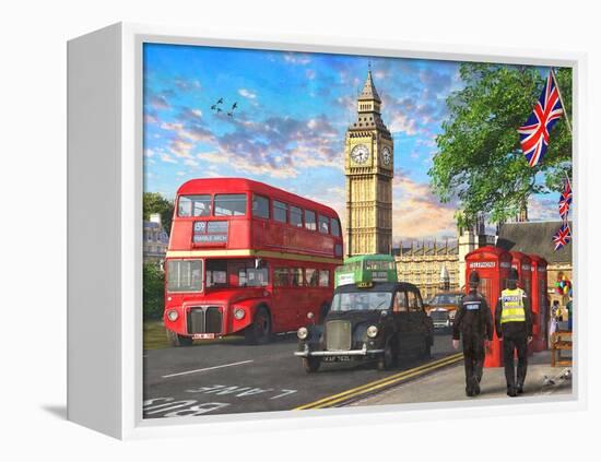 Parliament Square-Dominic Davison-Framed Stretched Canvas