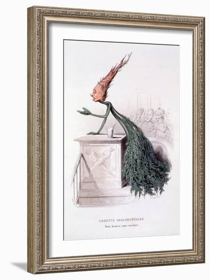 Parliamentary Carrot, Illustration from 'L'Empire Des Legumes Memoires De Curcubitus', Published…-Amedee Varin-Framed Giclee Print