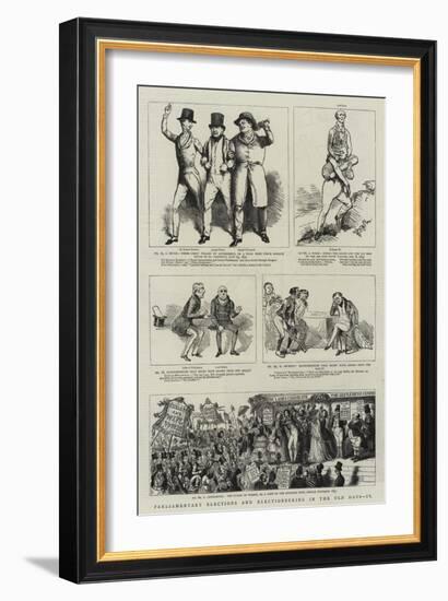 Parliamentary Elections and Electioneering in the Old Days-null-Framed Giclee Print