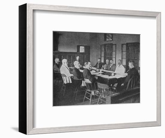 Parliaments of Britain's overseas dominions: the Legislative Council of Fiji in session, 1909-Unknown-Framed Photographic Print