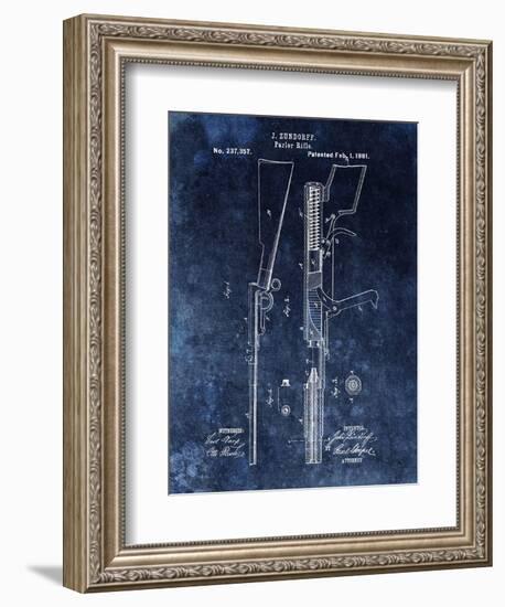 Parlor Rifle, 1881- Blue-Dan Sproul-Framed Art Print