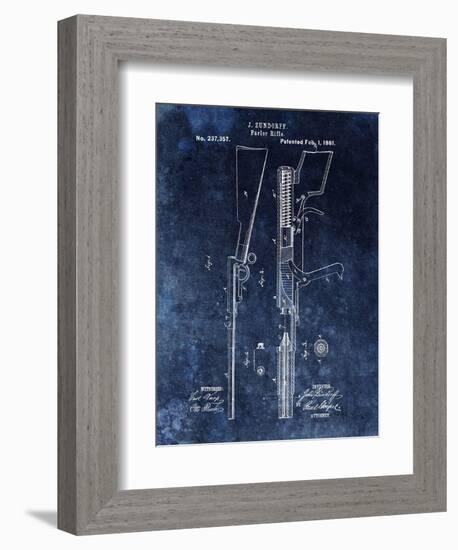 Parlor Rifle, 1881- Blue-Dan Sproul-Framed Art Print