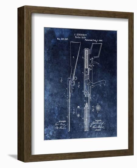 Parlor Rifle, 1881- Blue-Dan Sproul-Framed Art Print