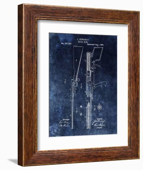 Parlor Rifle, 1881- Blue-Dan Sproul-Framed Art Print