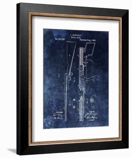 Parlor Rifle, 1881- Blue-Dan Sproul-Framed Art Print