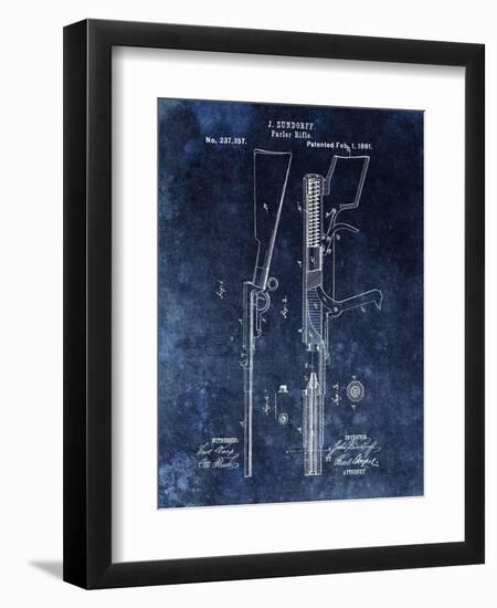 Parlor Rifle, 1881- Blue-Dan Sproul-Framed Art Print