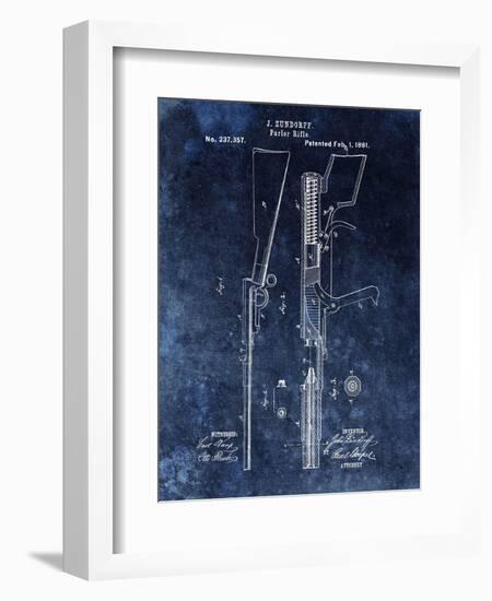 Parlor Rifle, 1881- Blue-Dan Sproul-Framed Art Print