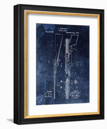 Parlor Rifle, 1881- Blue-Dan Sproul-Framed Art Print