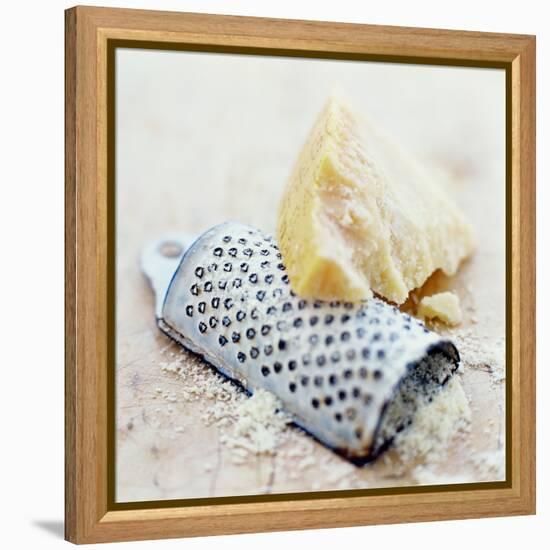 Parmesan Cheese And Grater-David Munns-Framed Premier Image Canvas