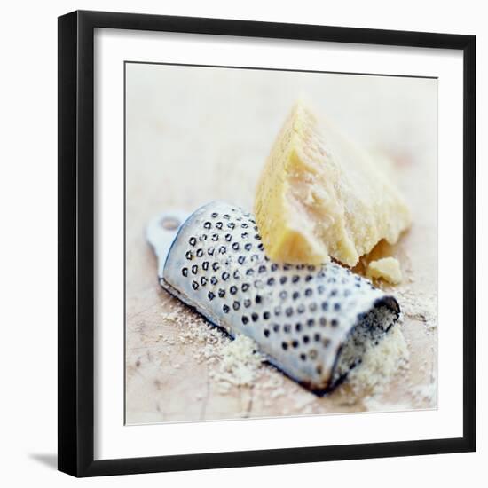 Parmesan Cheese And Grater-David Munns-Framed Premium Photographic Print