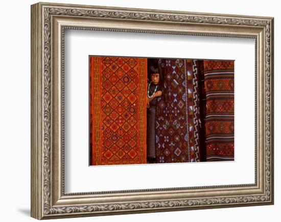 Parmi les Precieux Tissages-Olivier Föllmi-Framed Art Print