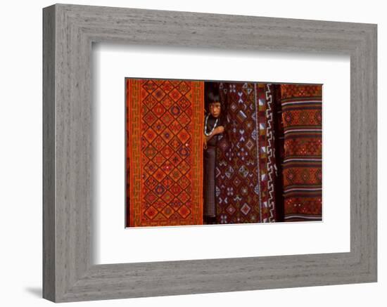 Parmi les Precieux Tissages-Olivier Föllmi-Framed Art Print