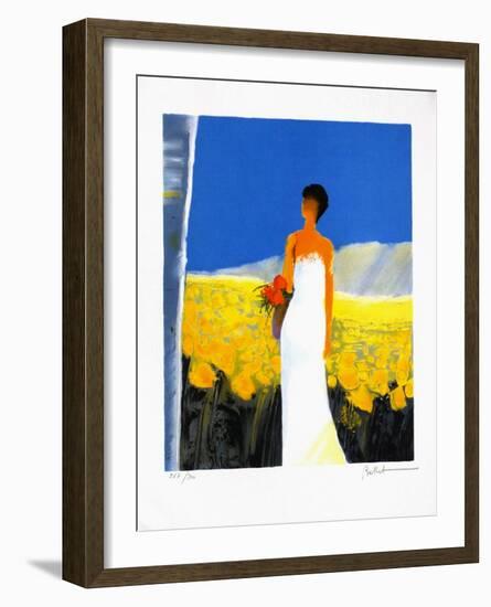 Parmi Les Tournesols-Emile Bellet-Framed Limited Edition