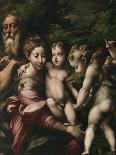 Shepherd Boy Holding a Pipe, Resting under a Tree with His Dog Among their Flock-Parmigianino-Framed Giclee Print