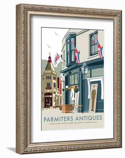 Parmiters Antiques - Dave Thompson Contemporary Travel Print-Dave Thompson-Framed Art Print