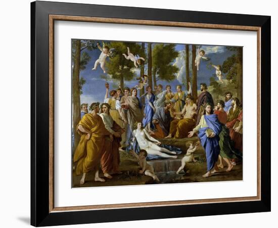 Parnassus, 1630-1631-Nicolas Poussin-Framed Giclee Print