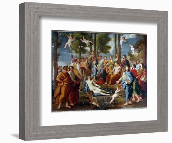 Parnassus, 1630 (Oil on Canvas)-Nicolas Poussin-Framed Giclee Print