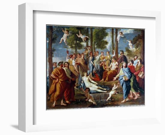 Parnassus, 1630 (Oil on Canvas)-Nicolas Poussin-Framed Giclee Print