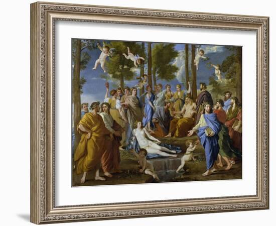 Parnassus, 1631-Nicolas Poussin-Framed Giclee Print