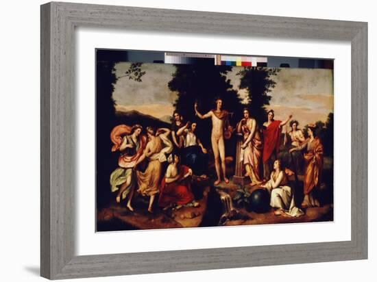 Parnassus, C.1750-60 (Oil on Panel)-Anton Raphael Mengs-Framed Giclee Print