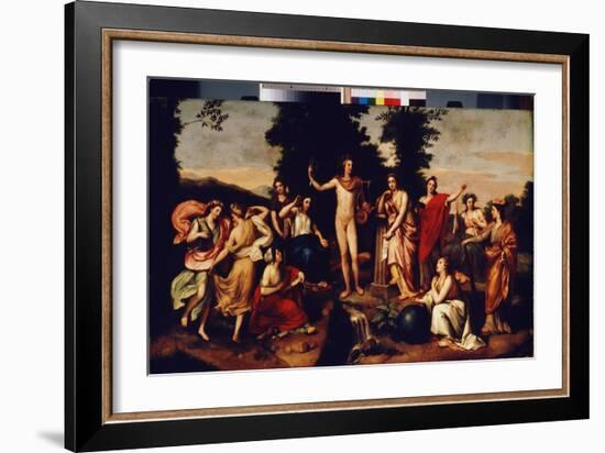 Parnassus, C.1750-60 (Oil on Panel)-Anton Raphael Mengs-Framed Giclee Print