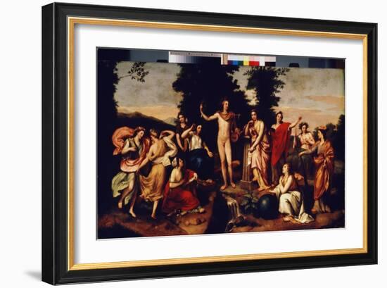 Parnassus, C.1750-60 (Oil on Panel)-Anton Raphael Mengs-Framed Giclee Print