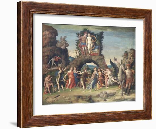 Parnassus (Mars and Venus)-Andrea Mantegna-Framed Giclee Print