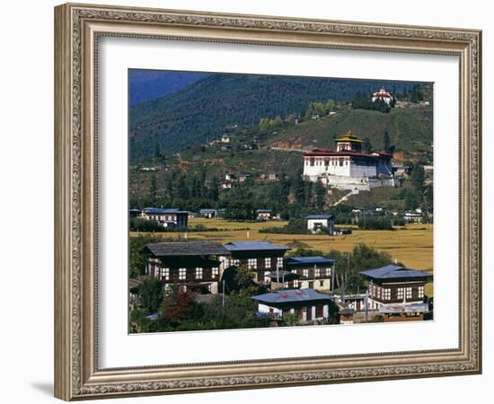 Paro Is Bhutan's Second Largest Town-Paul Harris-Framed Photographic Print