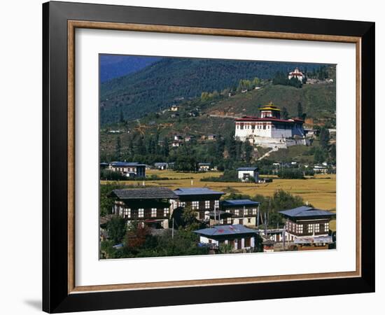 Paro Is Bhutan's Second Largest Town-Paul Harris-Framed Photographic Print