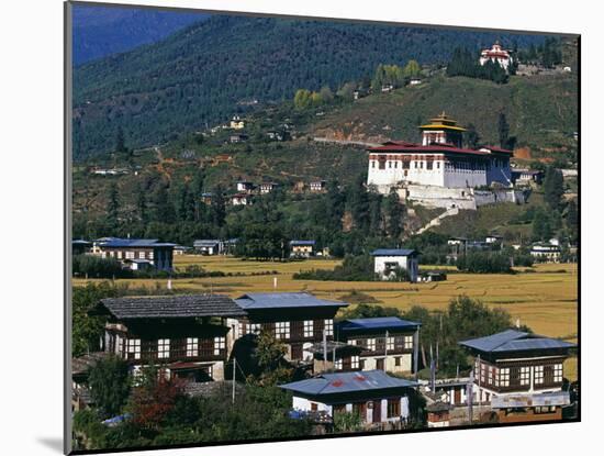 Paro Is Bhutan's Second Largest Town-Paul Harris-Mounted Photographic Print