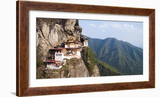 Paro Taktsang (Tigers Nest Monastery), Paro District, Bhutan, Himalayas, Asia-Jordan Banks-Framed Photographic Print