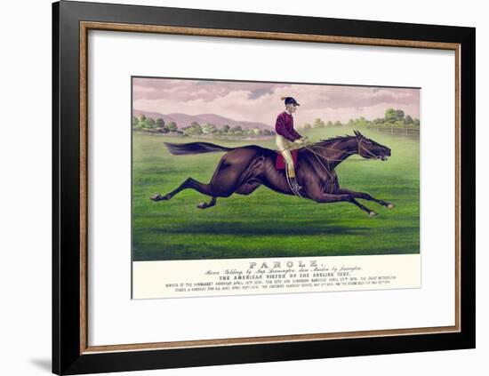 Parole: Brown Gelding, by Imp. Leamington, Dam Maiden by Lexington-Currier & Ives-Framed Art Print