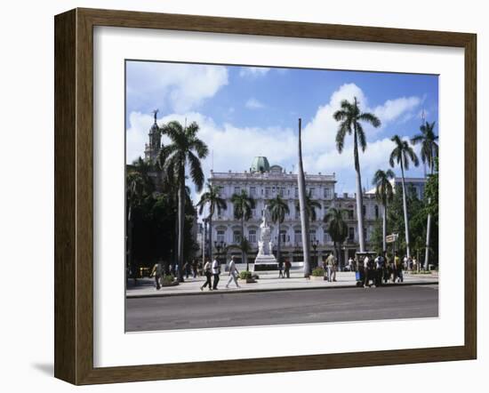 Parque Central and Hotel Inglaterra, Havana, Cuba, West Indies, Central America-John Harden-Framed Photographic Print