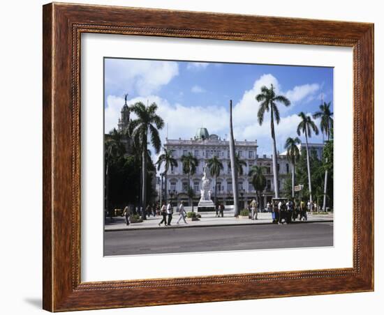 Parque Central and Hotel Inglaterra, Havana, Cuba, West Indies, Central America-John Harden-Framed Photographic Print