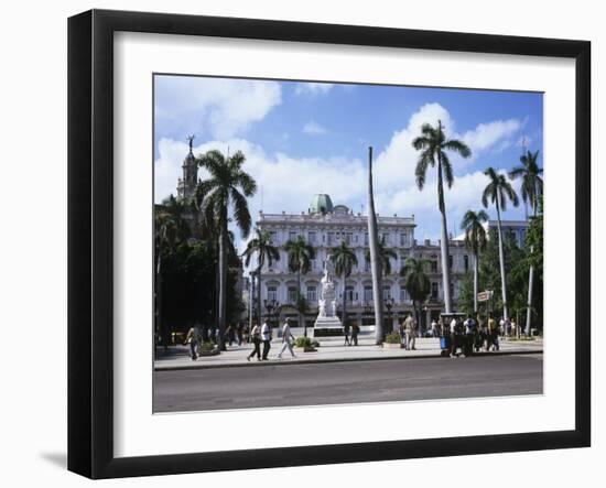 Parque Central and Hotel Inglaterra, Havana, Cuba, West Indies, Central America-John Harden-Framed Photographic Print