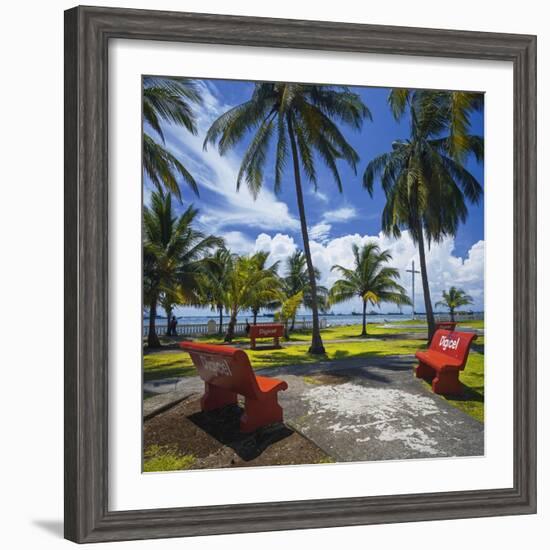 Parque De La Juventud on the Waterfront in Colon.-Jon Hicks-Framed Premium Photographic Print