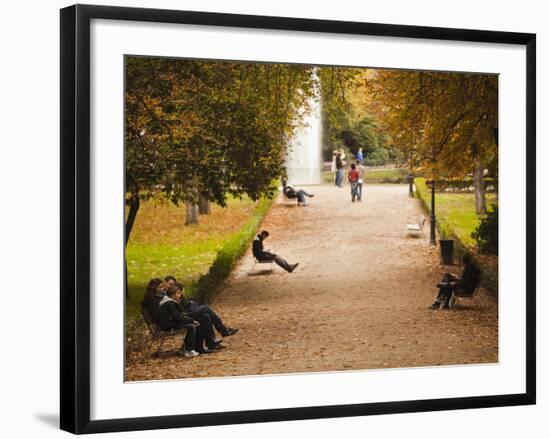 Parque Del Buen Retiro, Madrid, Spain-Walter Bibikow-Framed Photographic Print