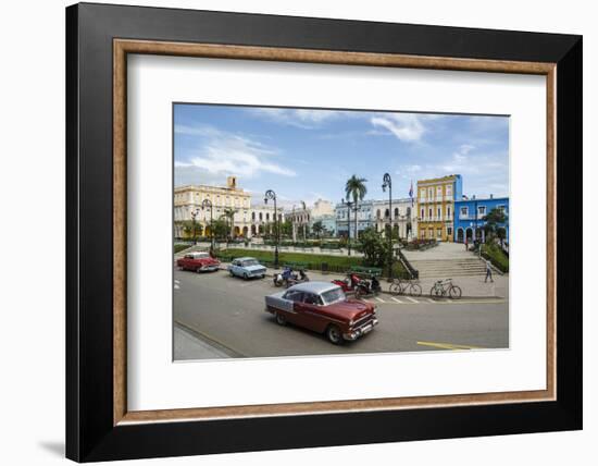 Parque Serafin Sanchez Square, Sancti Spiritus, Cuba, West Indies, Caribbean, Central America-Yadid Levy-Framed Photographic Print