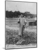 Parqueuse d'Huitres, Oyster Gatherer, of Cap Ferret Near Arcachon in South- West France-null-Mounted Photographic Print