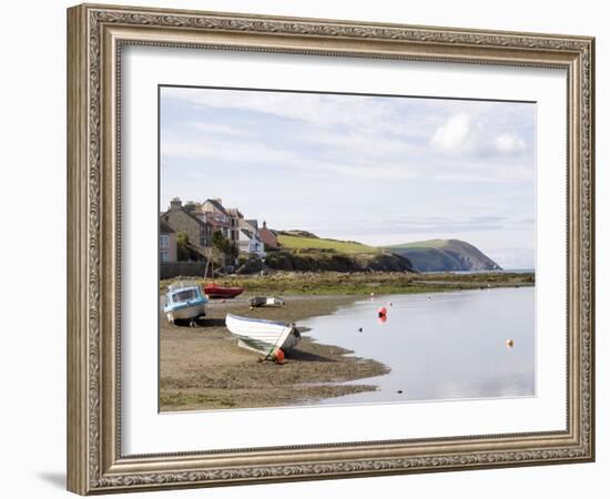 Parrog Beach and the Pembrokeshire Coast Path, Newport, Pembrokeshire, Wales-Sheila Terry-Framed Photographic Print