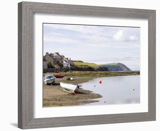 Parrog Beach and the Pembrokeshire Coast Path, Newport, Pembrokeshire, Wales-Sheila Terry-Framed Photographic Print