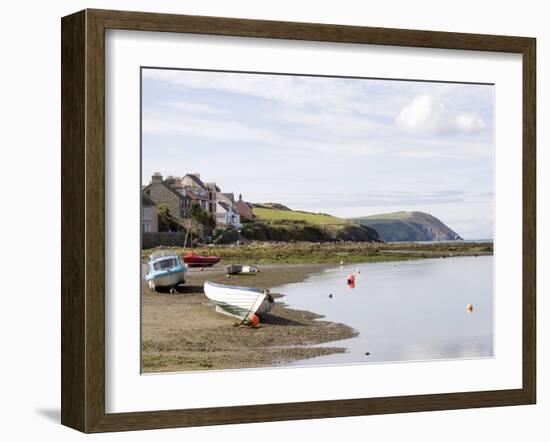 Parrog Beach and the Pembrokeshire Coast Path, Newport, Pembrokeshire, Wales-Sheila Terry-Framed Photographic Print