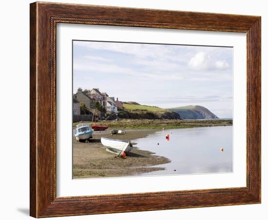 Parrog Beach and the Pembrokeshire Coast Path, Newport, Pembrokeshire, Wales-Sheila Terry-Framed Photographic Print