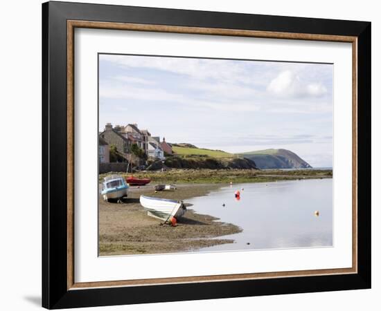 Parrog Beach and the Pembrokeshire Coast Path, Newport, Pembrokeshire, Wales-Sheila Terry-Framed Photographic Print