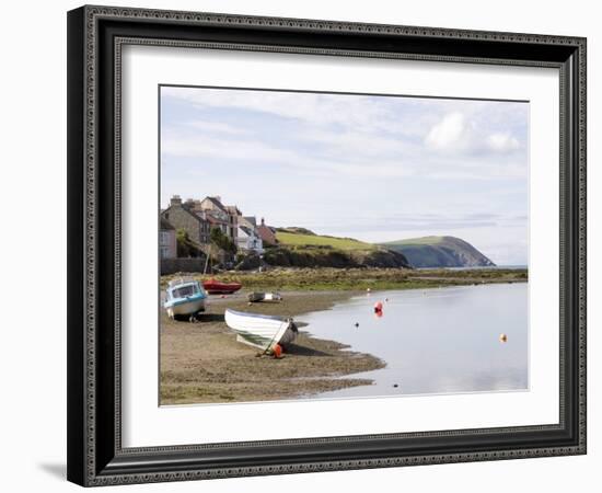 Parrog Beach and the Pembrokeshire Coast Path, Newport, Pembrokeshire, Wales-Sheila Terry-Framed Photographic Print