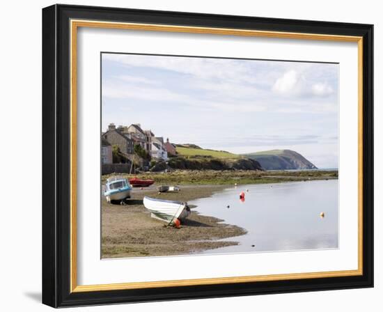 Parrog Beach and the Pembrokeshire Coast Path, Newport, Pembrokeshire, Wales-Sheila Terry-Framed Photographic Print