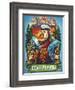Parrot and Tikis-FlyLand Designs-Framed Giclee Print