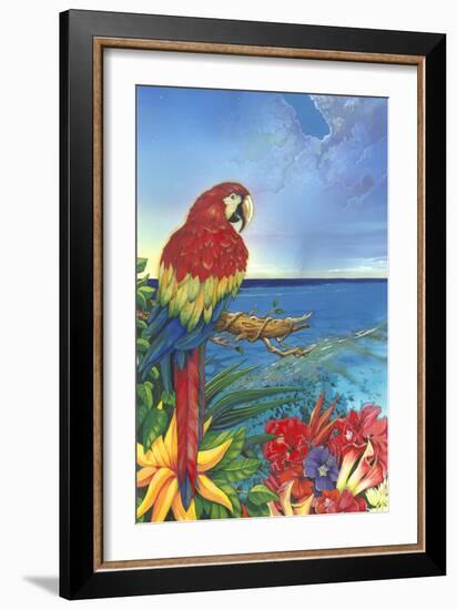 Parrot Dice-Scott Westmoreland-Framed Art Print